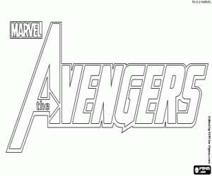 Logo van de Avengers, The Avengers kleurplaat