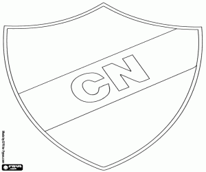 Logo van de Club Nacional kleurplaat