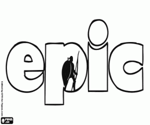 Logo van de film Epic kleurplaat