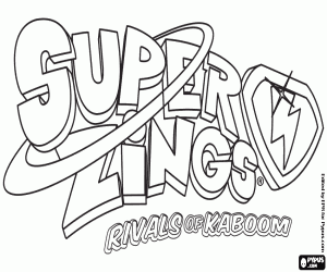 Logo de SuperZings kleurplaat