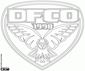 Logo van Dijon FCO kleurplaat
