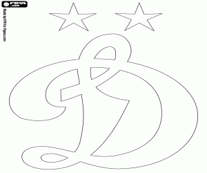 Logo van Dinamo Moskou kleurplaat