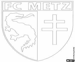 Logo van FC Metz kleurplaat