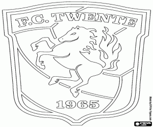 Logo van FC Twente kleurplaat