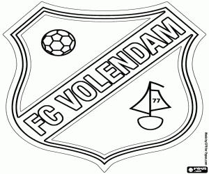 Logo van FC Volendam kleurplaat
