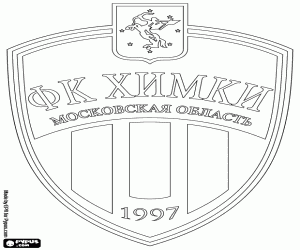 Logo van FK Chimki kleurplaat