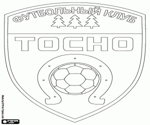 Logo van FK Tosno kleurplaat