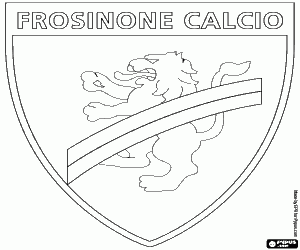 Logo van Frosinone Calcio kleurplaat