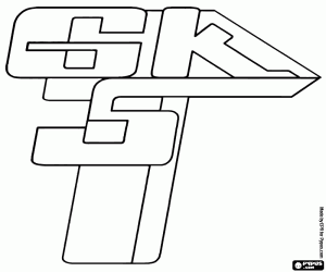 Logo van Górnik Łęczna kleurplaat