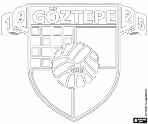 Logo van Göztepe SK kleurplaat