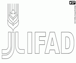 Logo van IFAD kleurplaat