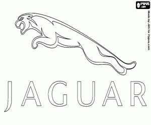 Logo van Jaguar kleurplaat