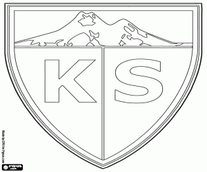 Logo van Kayserispor kleurplaat