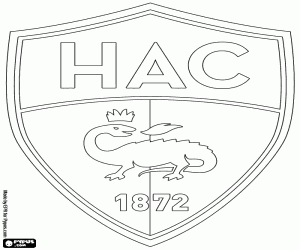 Logo van Le Havre AC kleurplaat