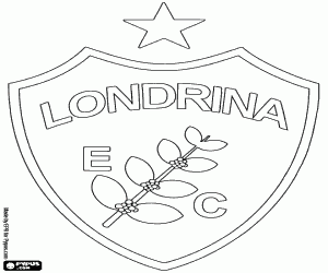 Logo van Londrina EC kleurplaat