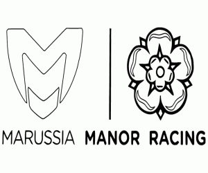 Logo Manor Marussia F1 Team kleurplaat