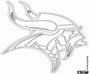 Logo van Minnesota Vikings kleurplaat