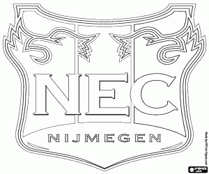 Logo van NEC Nijmegen kleurplaat