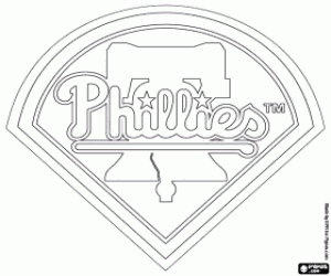 Logo van Philadelphia Phillies kleurplaat