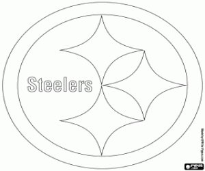 Logo van Pittsburgh Steelers kleurplaat