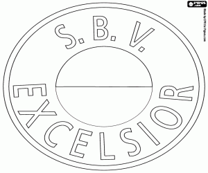 Logo van SBV Excelsior kleurplaat