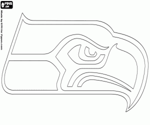 Logo van Seattle Seahawks kleurplaat