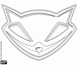 Logo van Sly Raccoon, Sly Cooper kleurplaat