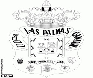 Logo van Union Deportiva Las Palmas kleurplaat