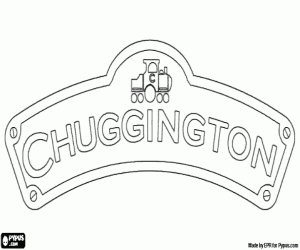 Logo van Chuggington kleurplaat