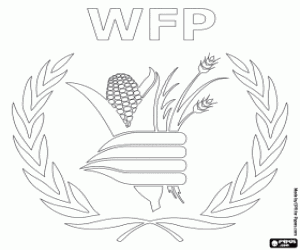 Logo van WFP kleurplaat