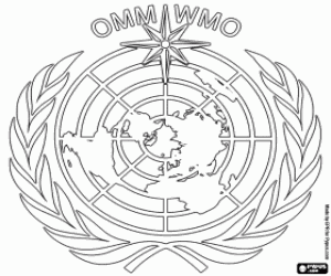 Logo van WMO kleurplaat