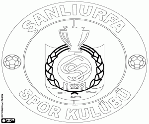 Logo van Şanlıurfa SK kleurplaat
