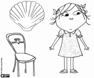 Lola, het kleine zusje van Charlie kleurplaat