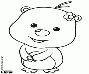 Loopy de bever kleurplaat