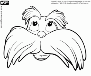 Lorax kleurplaat