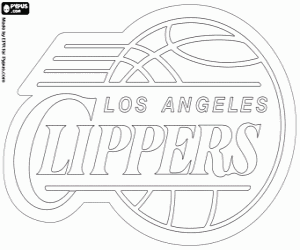 Los Angeles Clippers logo kleurplaat