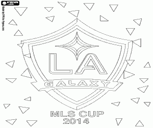 Los Angeles Galaxy, kampioen MLS 2014 kleurplaat