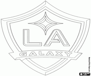 Los Ángeles Galaxy embleem kleurplaat