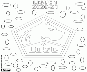 LOSC Lille, kampioen 2020-2021 kleurplaat