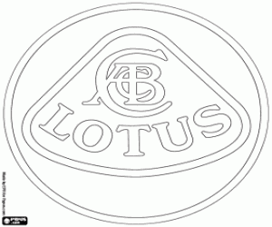 Lotus Cars logo kleurplaat