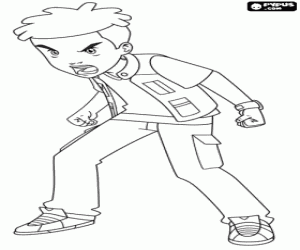 Lucas, karakter van Gormiti kleurplaat