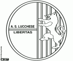 Lucchese Libertas embleem kleurplaat