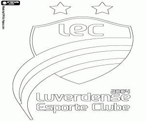 Luverdense EC logo kleurplaat