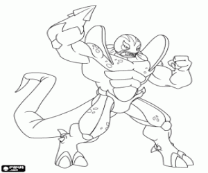 Magmion, de Heer van Magma kleurplaat