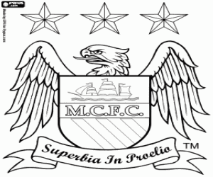 Manchester City logo kleurplaat