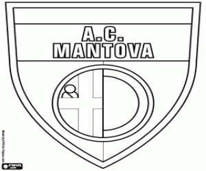 Mantova FC badge kleurplaat