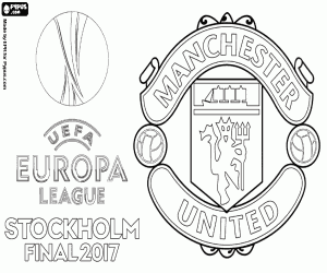 ManU, UEFA Europa League 2016-2017 kleurplaat
