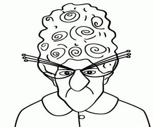 Marlena Gru, een portret kleurplaat