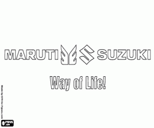 Maruti Suzuki logo kleurplaat