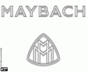 Maybach logo kleurplaat